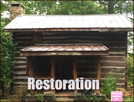 Historic Log Cabin Restoration  Newton Grove, North Carolina